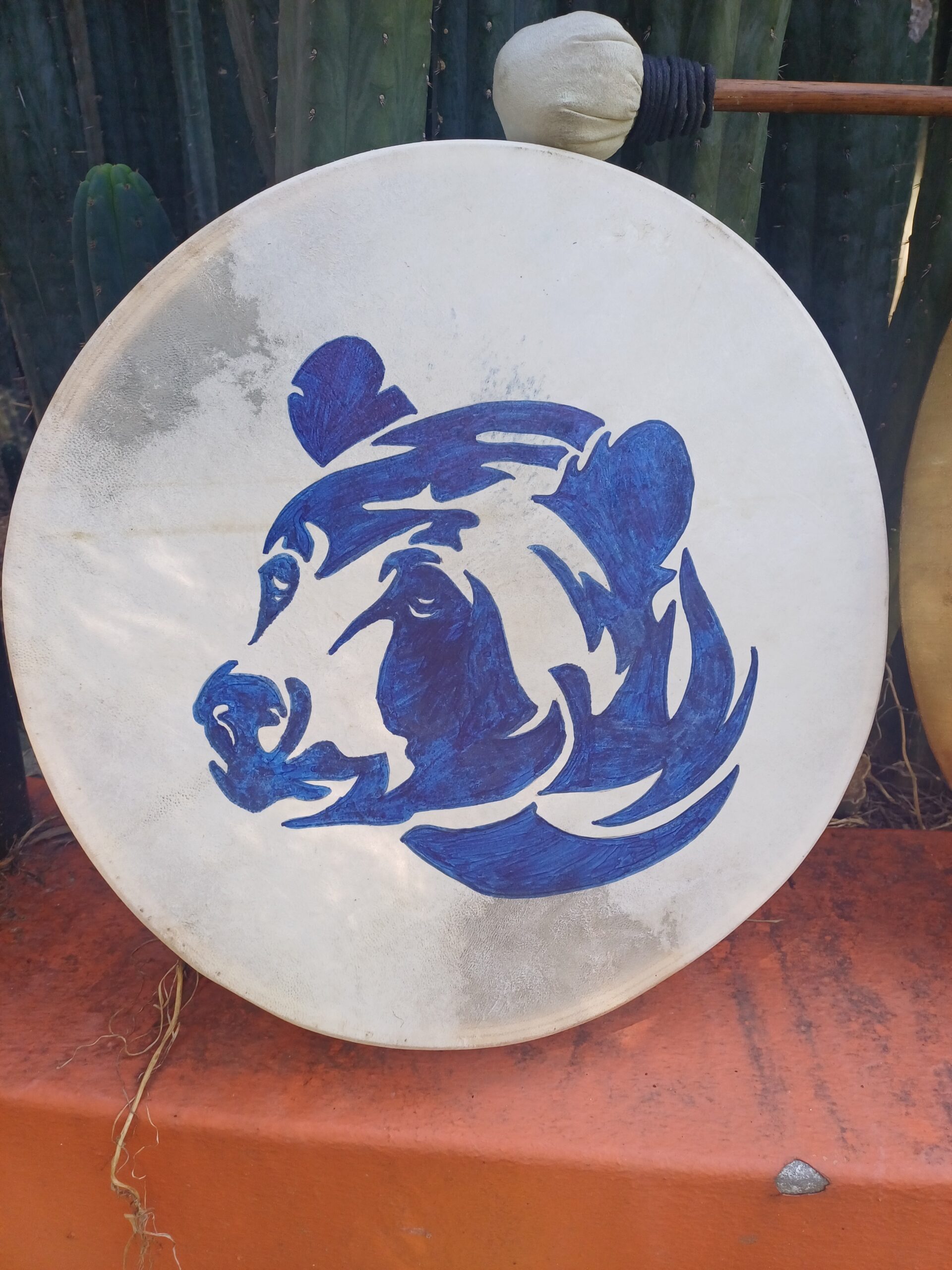 39 cm Goat or Calf skin drums - Image 3