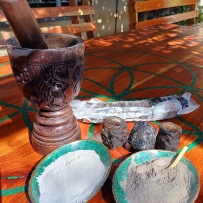 Wooden Hape making kit. Araparica and Tsunu ash