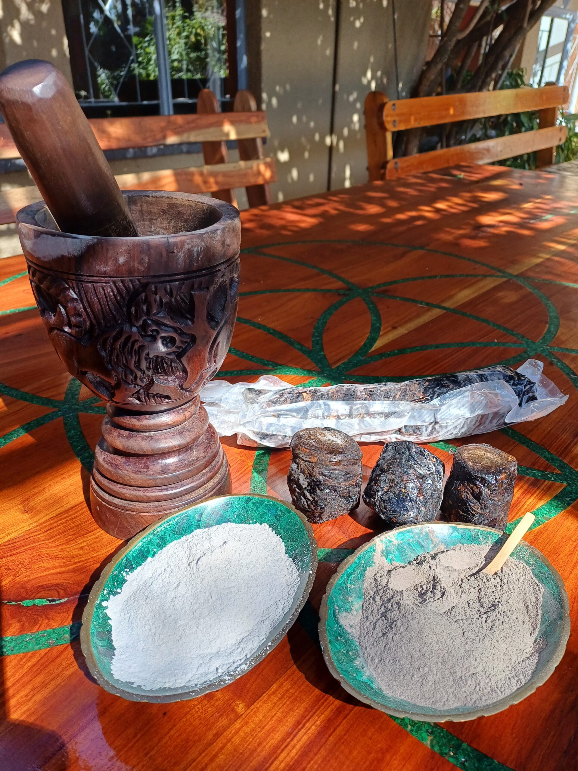 Wooden Hape making kit. Araparica and Tsunu ash