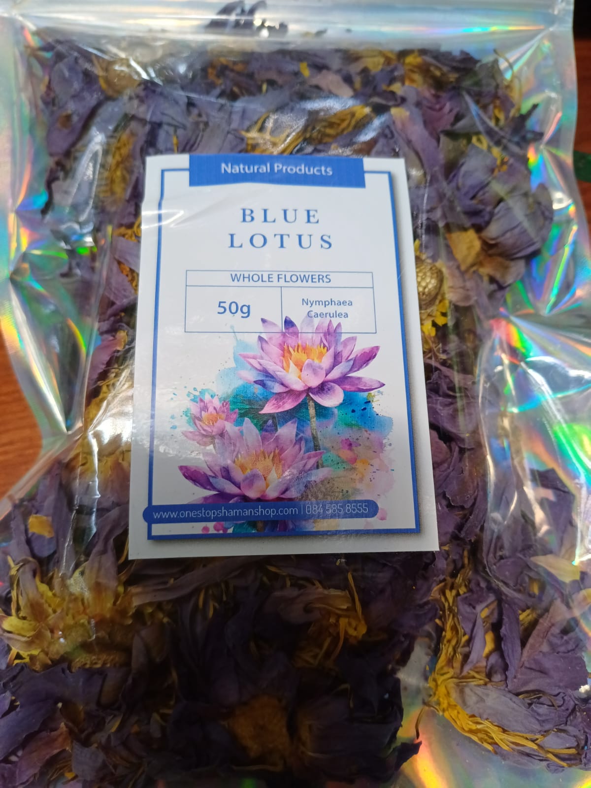 Premium Blue Lotus (Nymphaea caerulea) Incense from Sri Lanka 50 Grams