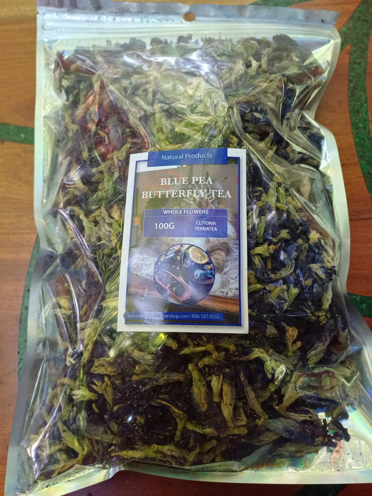 Blue pea butterfly tea 100 Grams