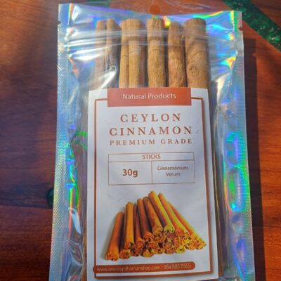 Ceylon Cinnamon 30 Grams. 5 Quills