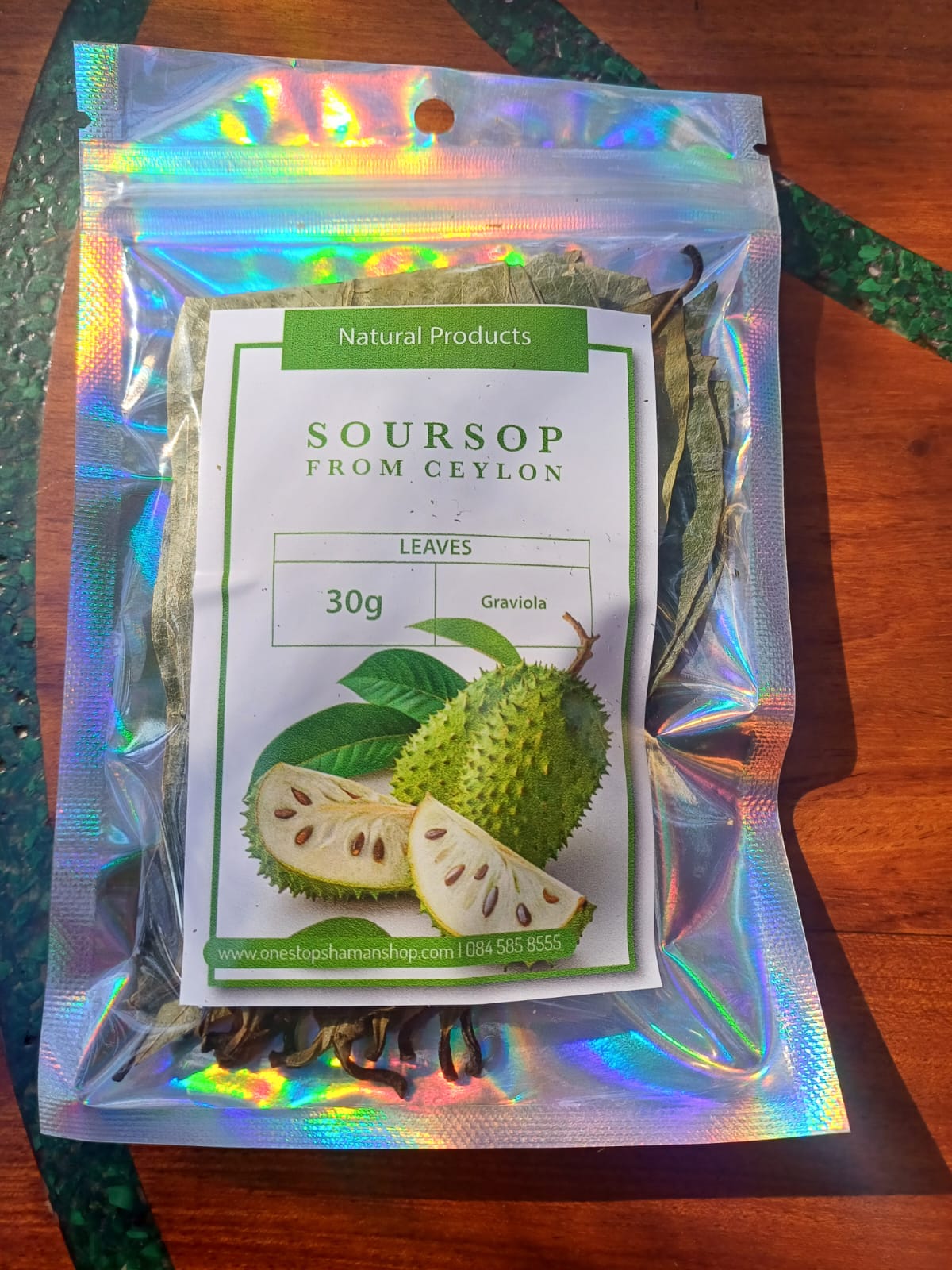 Soursop, Graviola or Brazilian paw paw, Dried leaves, 30 grams
