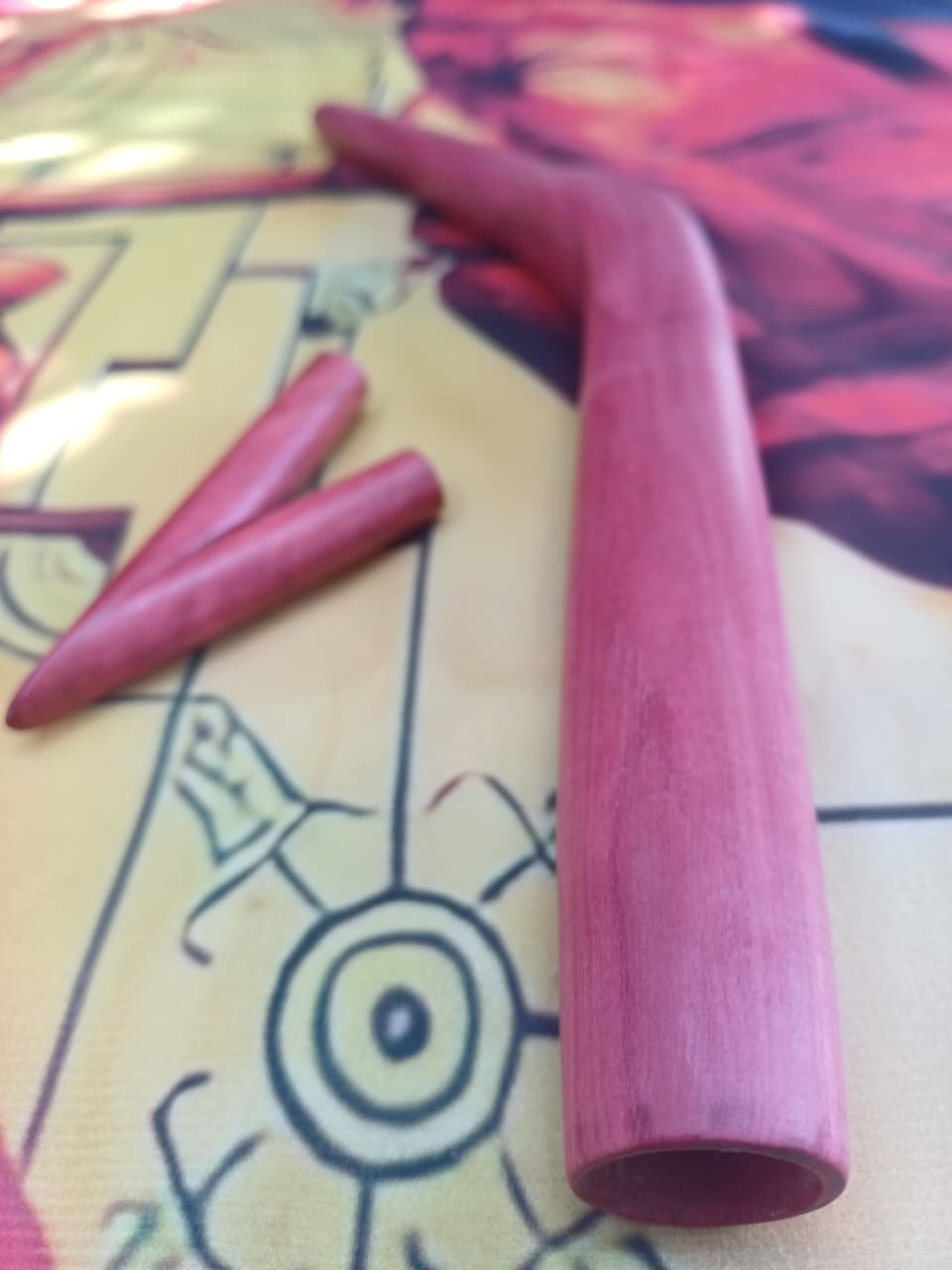 Hand made Pink Ivory Kuripe and Tepi set - Image 2