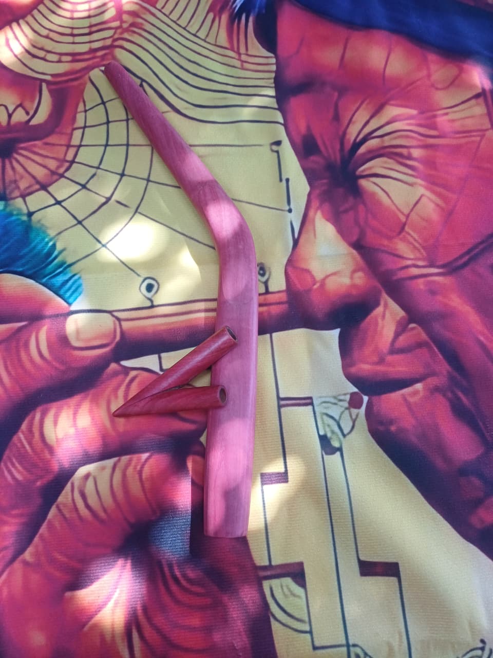 Hand made Pink Ivory Kuripe and Tepi set